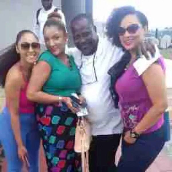 Gifty, Lilian Bach, Sunday Omobolanle Aka Papi Luwe, Rosaline Meurer Pictured On Set